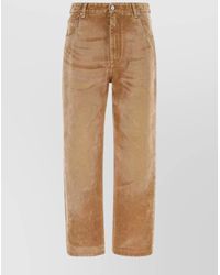 Fendi - Denim Straight-Leg Trousers - Lyst