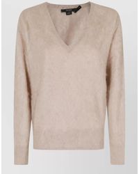 SEVENTY VENEZIA - Cashmere V-Neck Long-Sleeve Sweatshirt - Lyst