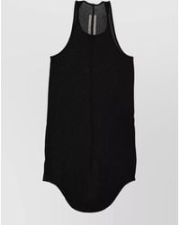 Rick Owens - Lounge Top High Neck Curved Hem Sleeveless - Lyst