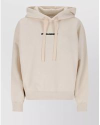 Jil Sander - Hooded Knitwear With Ribbed Cuffs And Hem - Lyst