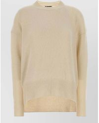 Jil Sander - Cashmere Ribbed Crew Neck Sweater - Lyst