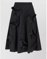 Moschino - Stretch Cotton A-Line Skirt - Lyst