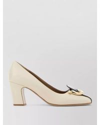 Ferragamo - Oxide 70 Pumps Block Heel Hardware - Lyst