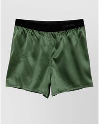 Tom Ford - Silk Satin Relaxed-Fit Knee-Length Shorts - Lyst