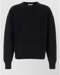 Jil Sander - Wool Crew Neck Sweater Long Sleeves - Lyst