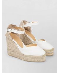 Castañer - Ankle Strap Espadrille Wedge Peep Toe - Lyst