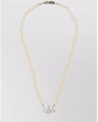 Vivienne Westwood - Plated Orb Pendant Pearl Necklace - Lyst