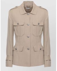Antonelli - Linen Viscose Single-Breasted Blazer - Lyst