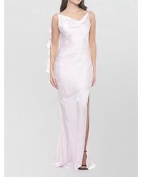 ROTATE BIRGER CHRISTENSEN - Floral-Jacquard Ruffled Cowl-Neck Sleeveless Maxi Dress - Lyst