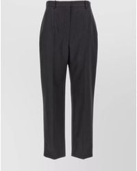 McQueen - Striped Trousers With Belt Loops And Pockets - Lyst