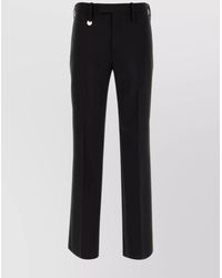 Burberry - Wool Trousers With Back Pockets And Belt Loops - Lyst