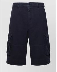 Dolce & Gabbana - Blue Cotton Cargo Bermuda Shorts - Lyst