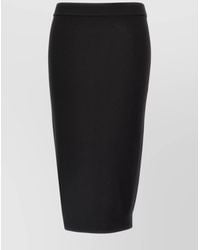 Saint Laurent - Wool Pencil Skirt - Lyst