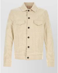 Etro - Textured Jacket Long Sleeves Point Collar Pockets - Lyst