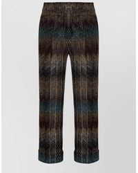 Missoni - Metallic Snake-Pattern Flared Trousers - Lyst