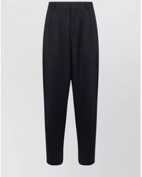 Giorgio Armani - Virgin Wool Straight-Leg Trousers - Lyst