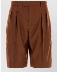 Saint Laurent - Cashmere Bermuda Shorts - Lyst