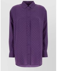 Gucci - Gg Silk Shirt - Lyst