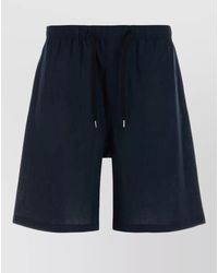 Cellar Door - Linen Jago Bermuda Shorts Back Pocket - Lyst