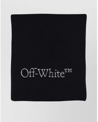 Off-White c/o Virgil Abloh - Logo-Knit Virgin Wool Scarf - Lyst