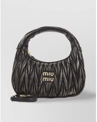 Miu Miu - Matelassé Calf Leather Shoulder Bag - Lyst