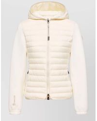 Moncler - Hooded Jacket Quilted Down Front Zip - Lyst