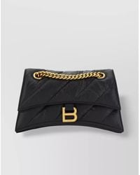Balenciaga - Crush Small Leather Shoulder Bag - Lyst