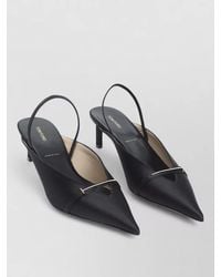Tom Ford - Satin Mules Straight Heel Pointed Toe Buckle - Lyst