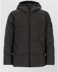 Stone Island - Hooded Nylon Down Jacket Casual Fit - Lyst
