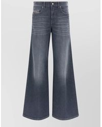 DIESEL - Denim High-Rise Flared Jeans - Lyst