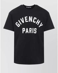 Givenchy - Logo Print Straight Fit Cotton T-Shirt - Lyst
