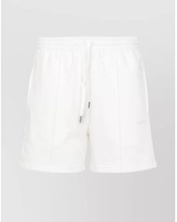 P.A.R.O.S.H. - Drawstring Waistband Jersey Shorts With Side Stripes - Lyst