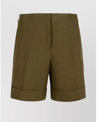 Jil Sander - Linen Tailored Bermuda Shorts - Lyst