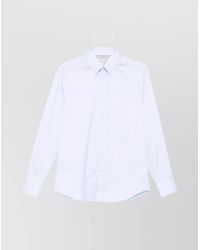 Brunello Cucinelli - Cotton Long-Sleeve Button-Down Shirt - Lyst