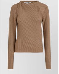 Stella McCartney - Cashmere Ribbed Long-Sleeve Sweater - Lyst