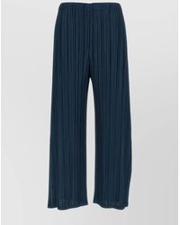 Pleats Please Issey Miyake - Mellow Pleats Wide-Leg Trousers - Lyst
