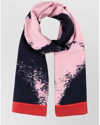 McQueen - Silk Printed Twill Scarf - Lyst