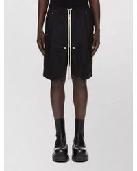 Rick Owens - Knee Length Cargo Shorts Back Pockets - Lyst