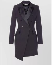 Elisabetta Franchi - Crepe Long-Sleeve Blazer Mini Dress - Lyst