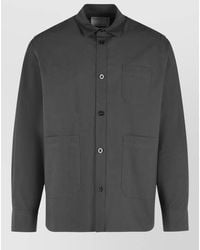 Sacai - Typewriter Cotton Shirt Jacket Chest Pocket - Lyst