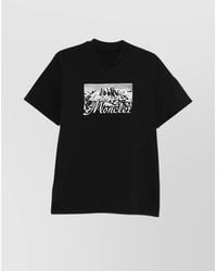 Moncler - Cotton Graphic Print Short-Sleeve T-Shirt - Lyst