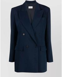 P.A.R.O.S.H. - Double Breasted Jacket Notch Lapels Buttons - Lyst