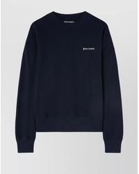 Palm Angels - Cotton Oversized Logo-Print Sweatshirt - Lyst