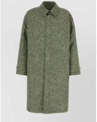 Gucci - Printed Single Breasted Coat - Lyst