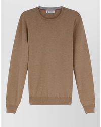 Brunello Cucinelli - Cashmere Crew Neck Sweater Long Sleeves - Lyst