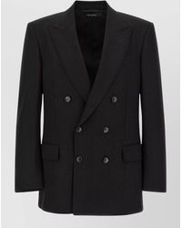 Tom Ford - Wool Satin Striped Suit Jacket - Lyst
