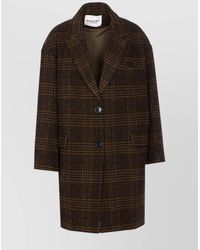 Isabel Marant - V Neck Plaid Pattern Coat - Lyst