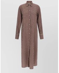 Le twins - Brina Dress Long Sleeves Back Tie Detail - Lyst