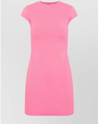 Victoria Beckham - Cap Sleeve Fitted Mini Dress - Lyst