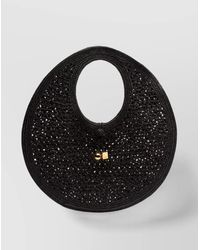 Jacquemus - Circular Raffia Handbag With Charm Detail - Lyst